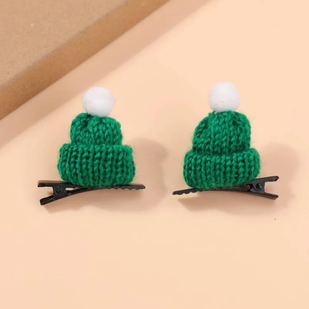❄️Super Cute Winter Hat Beanie Hair Clips ❄️